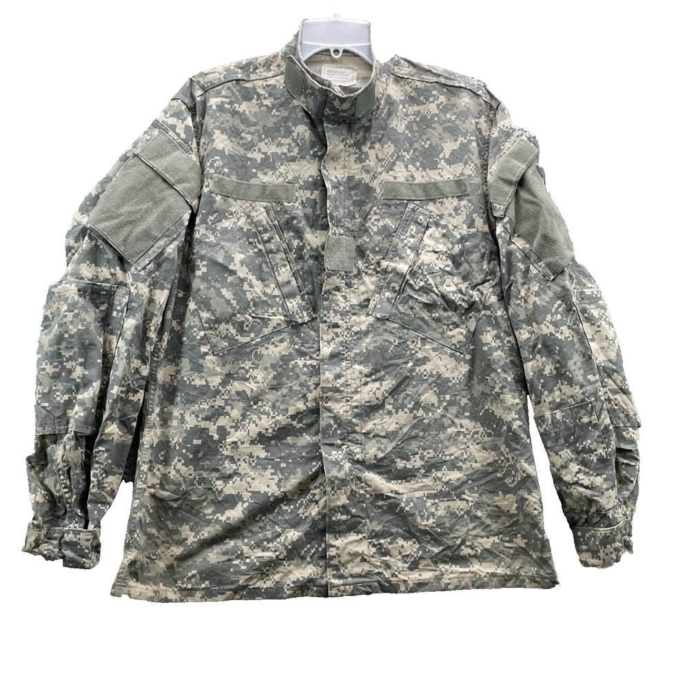 US ARMY Uniform Coat Jacket Mens Medium Long Digital Camo Work Tactical Military